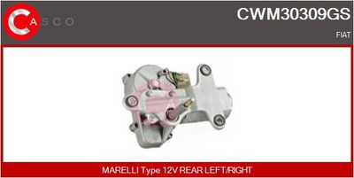 Двигатель стеклоочистителя CASCO CWM30309GS для FIAT CINQUECENTO