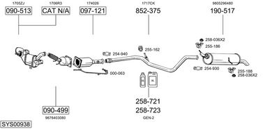 Изпускателна система BOSAL SYS00938