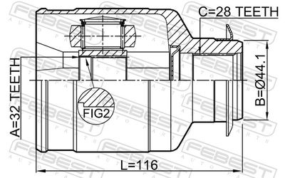 Joint Kit, drive shaft 2211-D9A64WRH