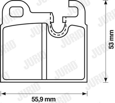 Комплект тормозных колодок, дисковый тормоз JURID 571374J для BMW 2.5-3.2