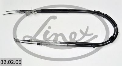 Тросик, cтояночный тормоз LINEX 32.02.06 для OPEL CORSA