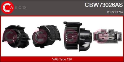 Вентилятор салона CASCO CBW73026AS для VW TOUAREG