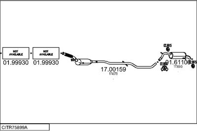 Układ wydechowy MTS CITR75899A024502