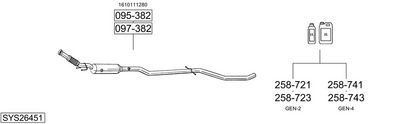 ABGASANLAGE BOSAL SYS26451