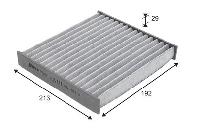 Filtr, wentylacja przestrzeni pasażerskiej VALEO 715921