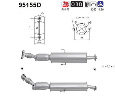 Katalizator AS 174100R140