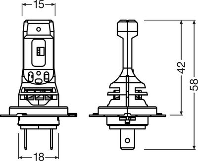 GLüHLAMPE FERNSCHEINWERFER ams-OSRAM 64210DWNBSP 2