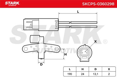 импулсен датчик, колянов вал STARK SKCPS-0360298