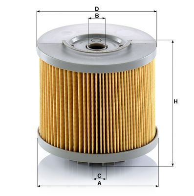 MANN-FILTER - Palivový filter VOLVO, CLAAS, SCANIA, TATRA, … , P 1244 x