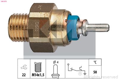 Włącznik temperaturowy, kontrolka płynu chłodzącego KW 540 070