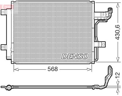 Конденсатор, кондиционер DENSO DCN44019 для MAZDA CX-30