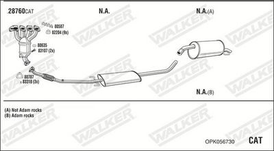 Изпускателна система WALKER OPK056730
