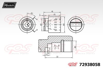 Поршень, корпус скобы тормоза MAXTECH 72938058 для FIAT 132