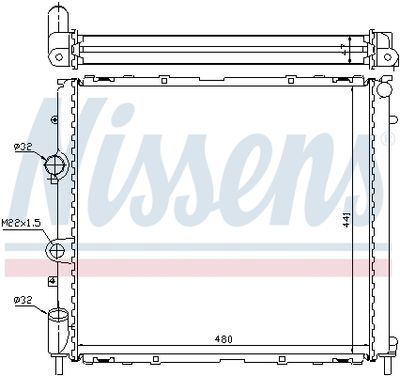 RADIATOR RACIRE MOTOR NISSENS 63985 5