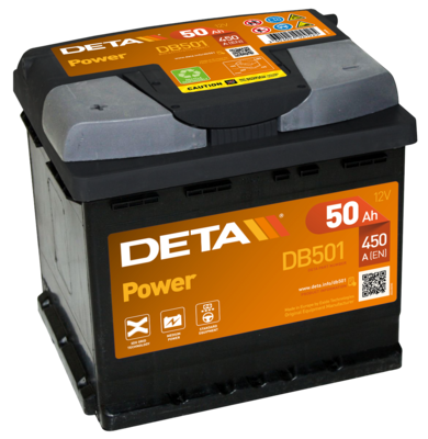 Стартерная аккумуляторная батарея DETA DB501 для FIAT 125