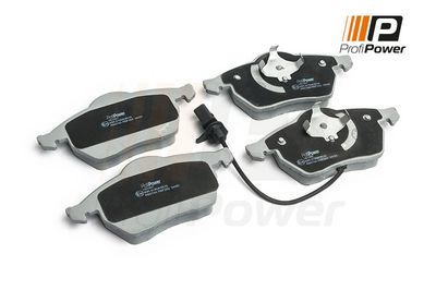stabdžių trinkelių rinkinys, diskinis stabdys 1B1057 ProfiPower