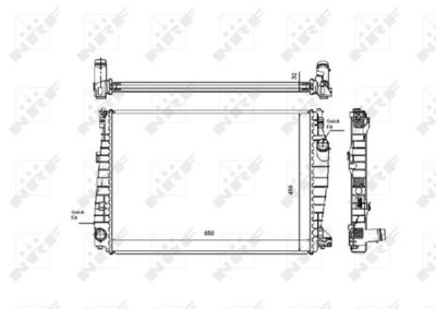 Radiator, engine cooling 53487