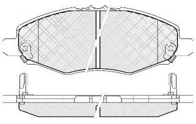 FIT FP1076 Тормозные колодки и сигнализаторы для TOYOTA HILUX VII Пикап (_N1_, _N2_, _N3_) 2.5 D-4D (KUN15_)