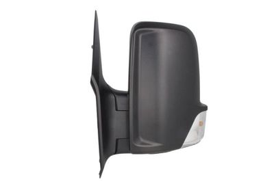 Zijspiegel Links (elektrisch, in reliëf, met verwarming, met indicator) past: MERCEDES SPRINTER 906 VW CRAFTER 2E 06.06-06.18