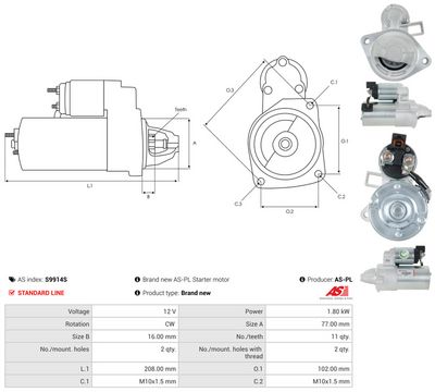 STARTER AS-PL S9914S 4