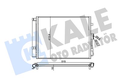 Конденсатор, кондиционер KALE OTO RADYATÖR 345240 для KIA SOUL