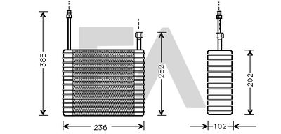 Испаритель, кондиционер EACLIMA 43B22001 для FORD USA EXPLORER