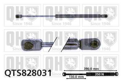 QUINTON HAZELL QTS828031 Амортизатор багажника и капота  для CHEVROLET (Шевроле)