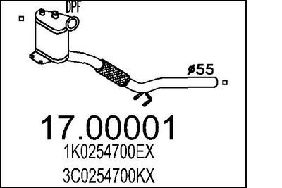 FILTRU FUNINGINE/PARTICULE SIST.DE ESAPAMENT