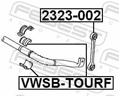 BUCSA BARA STABILIZATOARE FEBEST VWSBTOURF 1