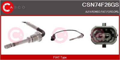 SENZOR TEMPERATURA GAZE EVACUARE