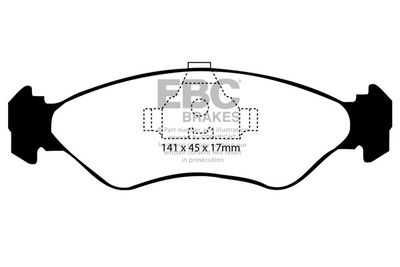 Комплект тормозных колодок, дисковый тормоз EBC Brakes DP769 для FORD FIESTA