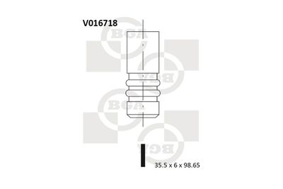 BGA V016718 Клапан впускной  для AUDI A1 (Ауди А1)