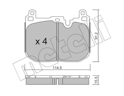 SET PLACUTE FRANA FRANA DISC METELLI 2210154