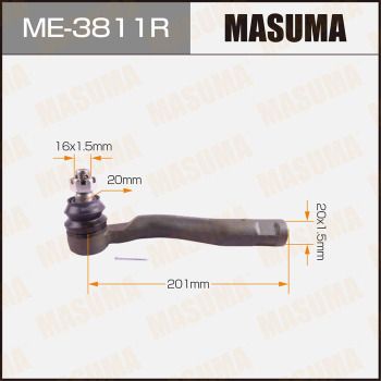 Наконечник поперечной рулевой тяги MASUMA ME-3811R для LEXUS LX