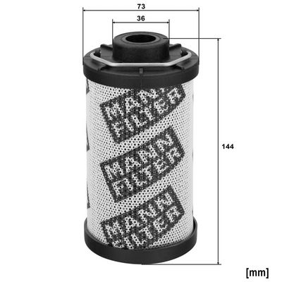 Filtru, sistem hidraulic primar MANN-FILTER HD 819