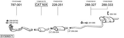 Изпускателна система BOSAL SYS06571