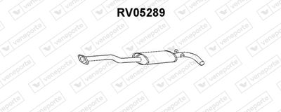 Средний глушитель выхлопных газов VENEPORTE RV05289 для ROVER 100