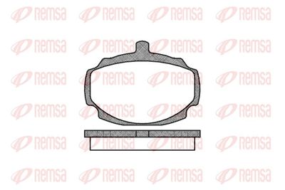 комплект спирачно феродо, дискови спирачки REMSA 0049.00