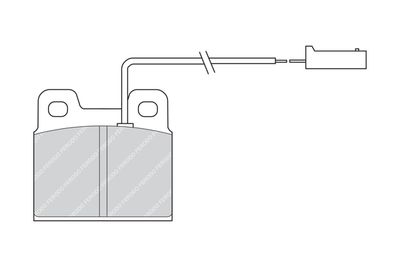 Комплект тормозных колодок, дисковый тормоз FERODO FDB728 для ALFA ROMEO 75