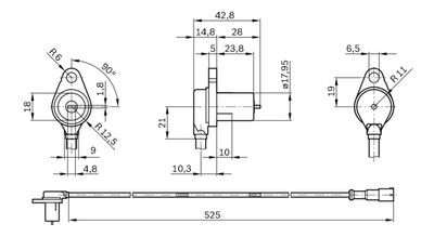 SENSOR RADDREHZAHL BOSCH 0265006487 1