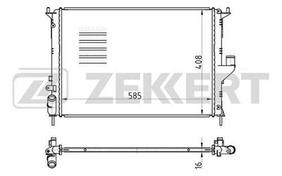 ZEKKERT MK-1051 Крышка радиатора  для LADA LARGUS (Лада Ларгус)