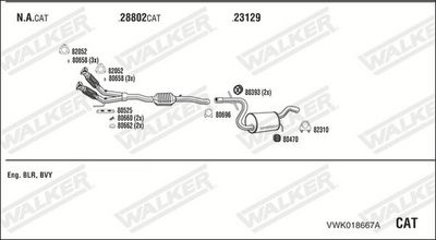 SISTEM DE ESAPAMENT WALKER VWK018667A