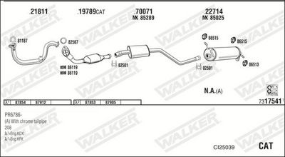 Изпускателна система WALKER CI25039