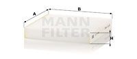 MANN-FILTER CU 20 006 Фильтр салона  для FIAT PANDA (Фиат Панда)