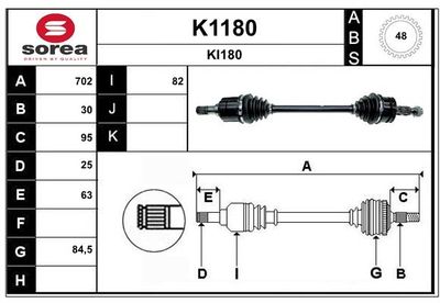 ANTRIEBSWELLE SNRA K1180