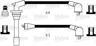 Комплект проводов зажигания VALEO 346022 для HONDA PRELUDE