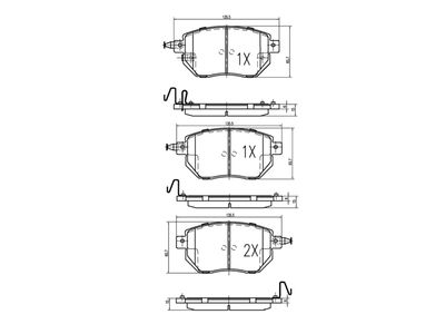 комплект спирачно феродо, дискови спирачки A.Z. Meisterteile AZMT-44-022-1220