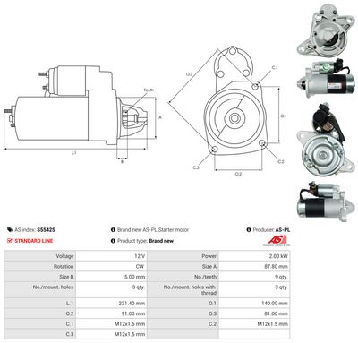 STARTER AS-PL S5542S 4