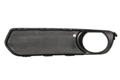 Voorbumper afdekking Voor Rechts (met mistlampgaten, zwart) past: BMW 1 F20, F21 11.10-03.15