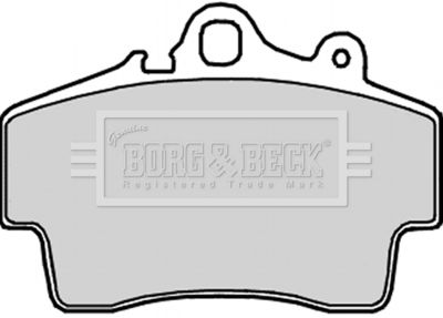 Комплект тормозных колодок, дисковый тормоз BORG & BECK BBP2191 для PORSCHE CAYMAN